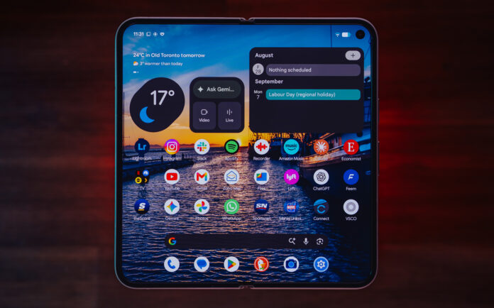 Google Pixel 11 Pro Fold unfolded.