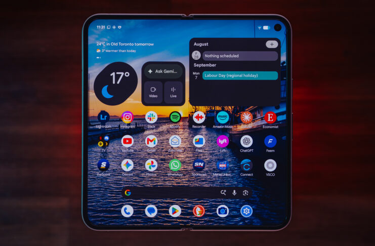 Google Pixel 11 Pro Fold unfolded.
