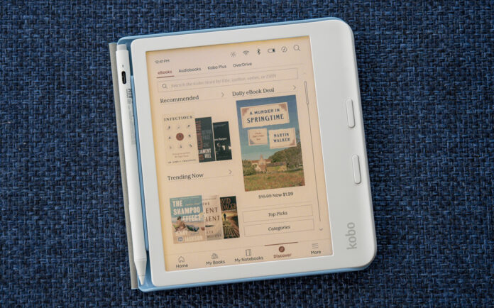 Book covers, images, and comic books come alive on the Kobo Libra Colour Kobo Libra Colour storefront page.