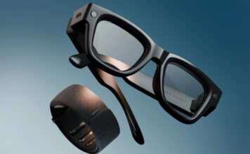 Meta Ray-Ban Display Glasses with Neural Band full render.