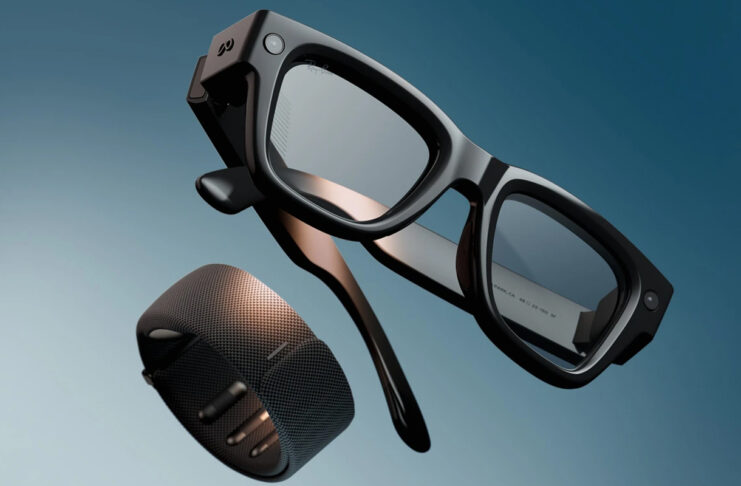 Meta Ray-Ban Display Glasses with Neural Band full render.