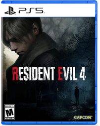 PS5 cover art for the video game Resident Evil 4 Remake.
