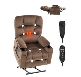 VEVOR recliner chair, with heat, massage, and two cup holders