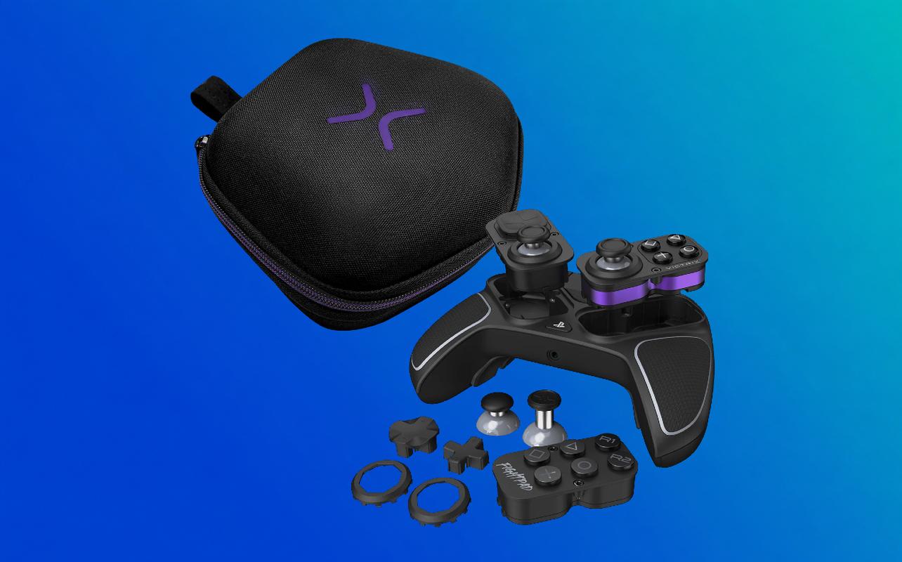 Turtle Beach Victrix Pro BFG Reloaded Wireless Modular Controller with carrying case and interchangeable components.