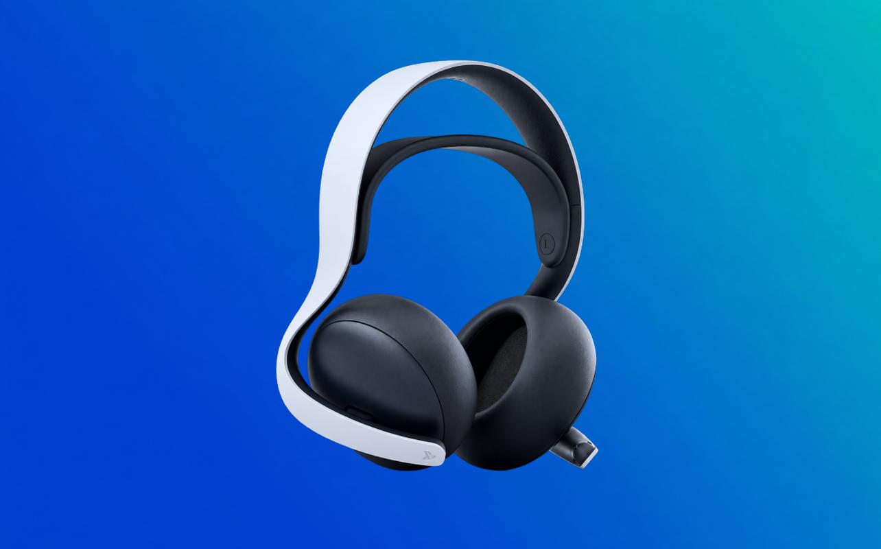 PULSE Elite wireless gaming headset in white.