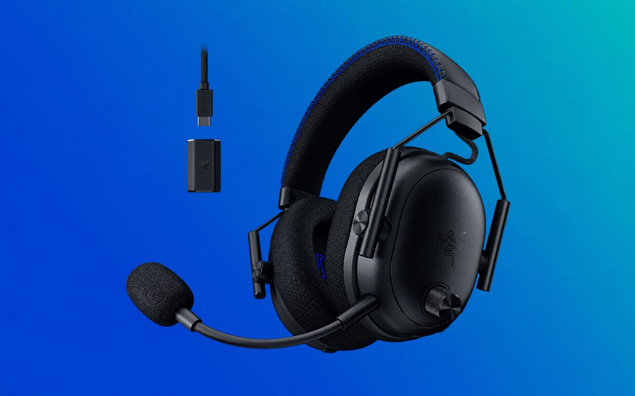 Razer BlackShark V3 Pro for PlayStation wireless gaming headset in black