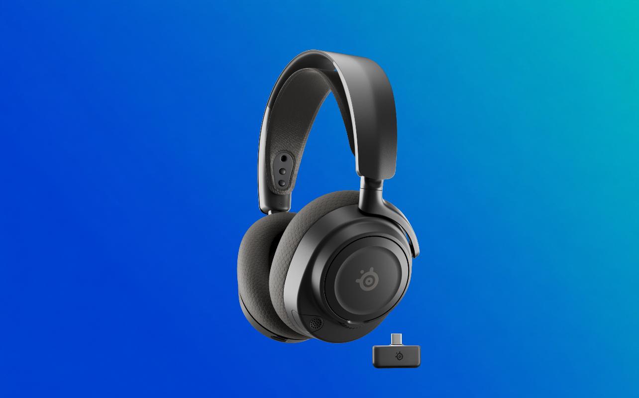 SteelSeries Arctis Nova 7P Gen 2 wireless gaming headset with USB-C wireless dongle