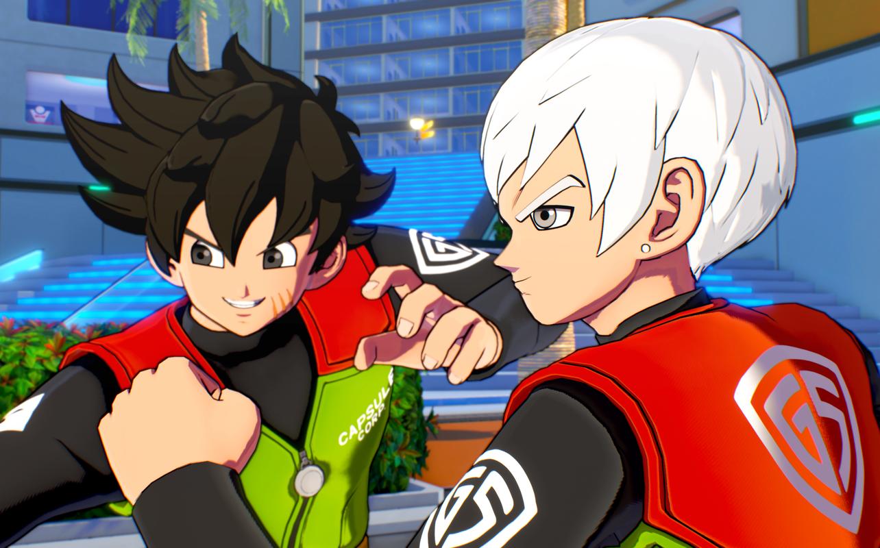 Two custom characters together in Dragon Ball Xenoverse 3