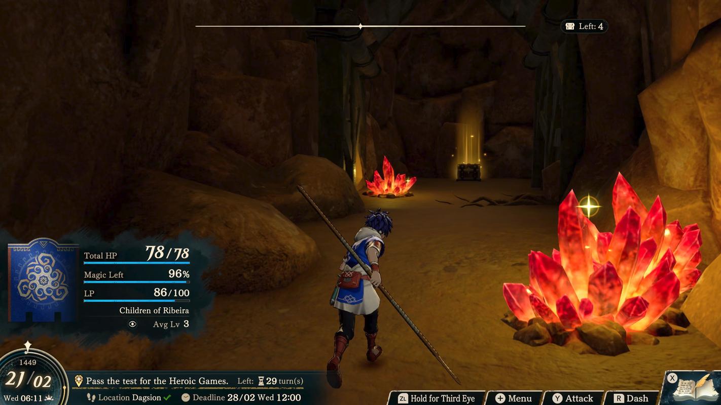 Exploration beyond Dagsion in Fire Emblem: Fortune’s Weave.