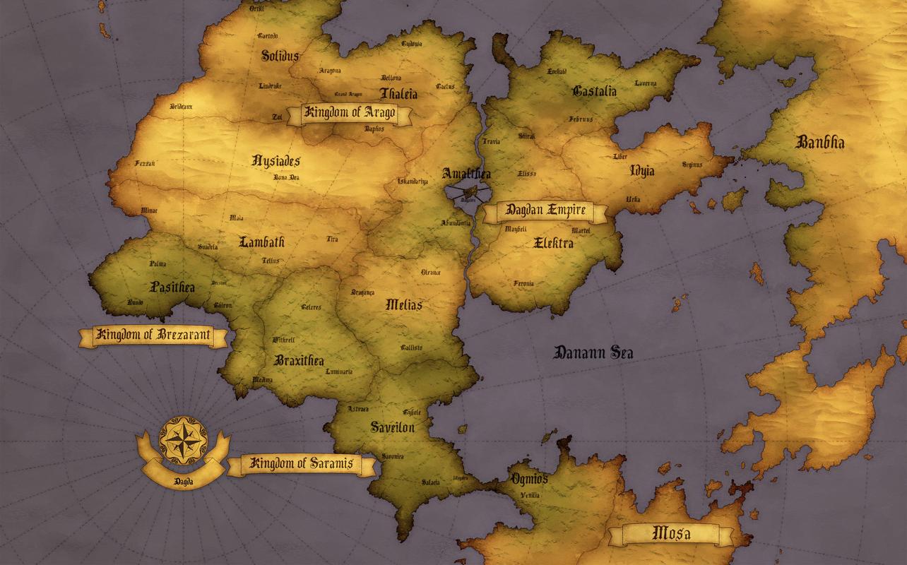 Fire Emblem: Fortune’s Weave Dagda world map