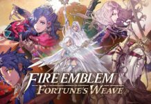 Key artwork for Fire Emblem: Fortune’s Weave featuring the game’s main characters.