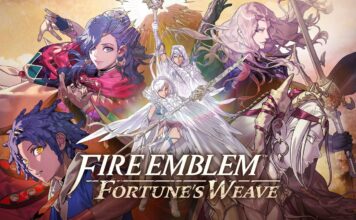 Key artwork for Fire Emblem: Fortune’s Weave featuring the game’s main characters.