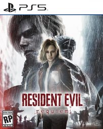 PS5 cover art for the video game Resident Evil Requiem.