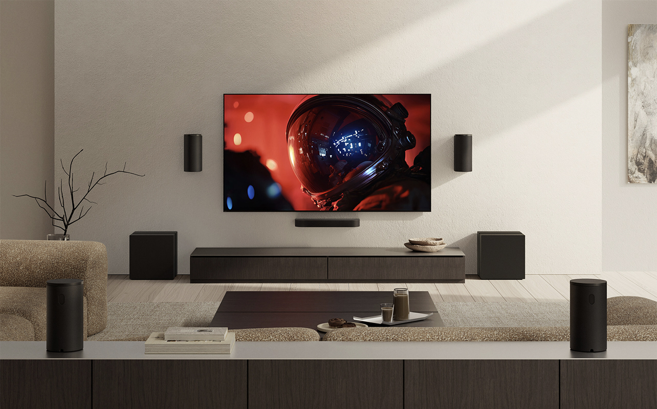 Sony Bravia 9 II TV mounted on a wall in a living room.
