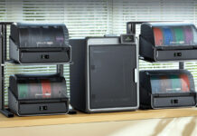 3D printer with different filaments