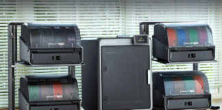 3D printer with different filaments