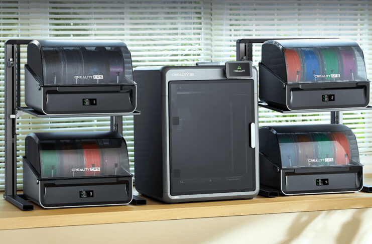3D printer with different filaments