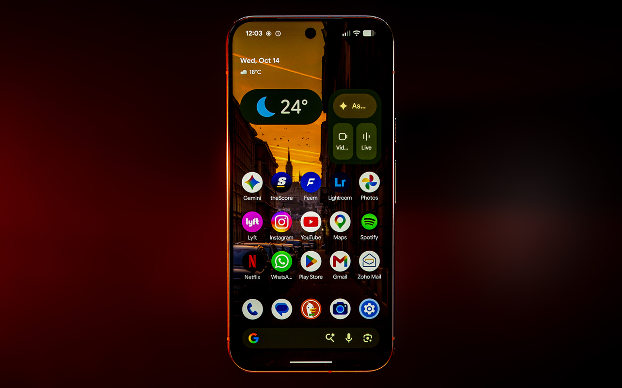 Front screen of Google Pixel 11 Pro XL.