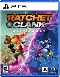 PS5 cover art of Ratchet & Clank: Rift Apart