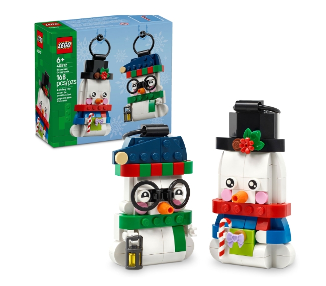 LEGO Snowman Ornaments