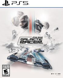 Star Wars: Galactic Racer PS5 cover art with a blue case rim.