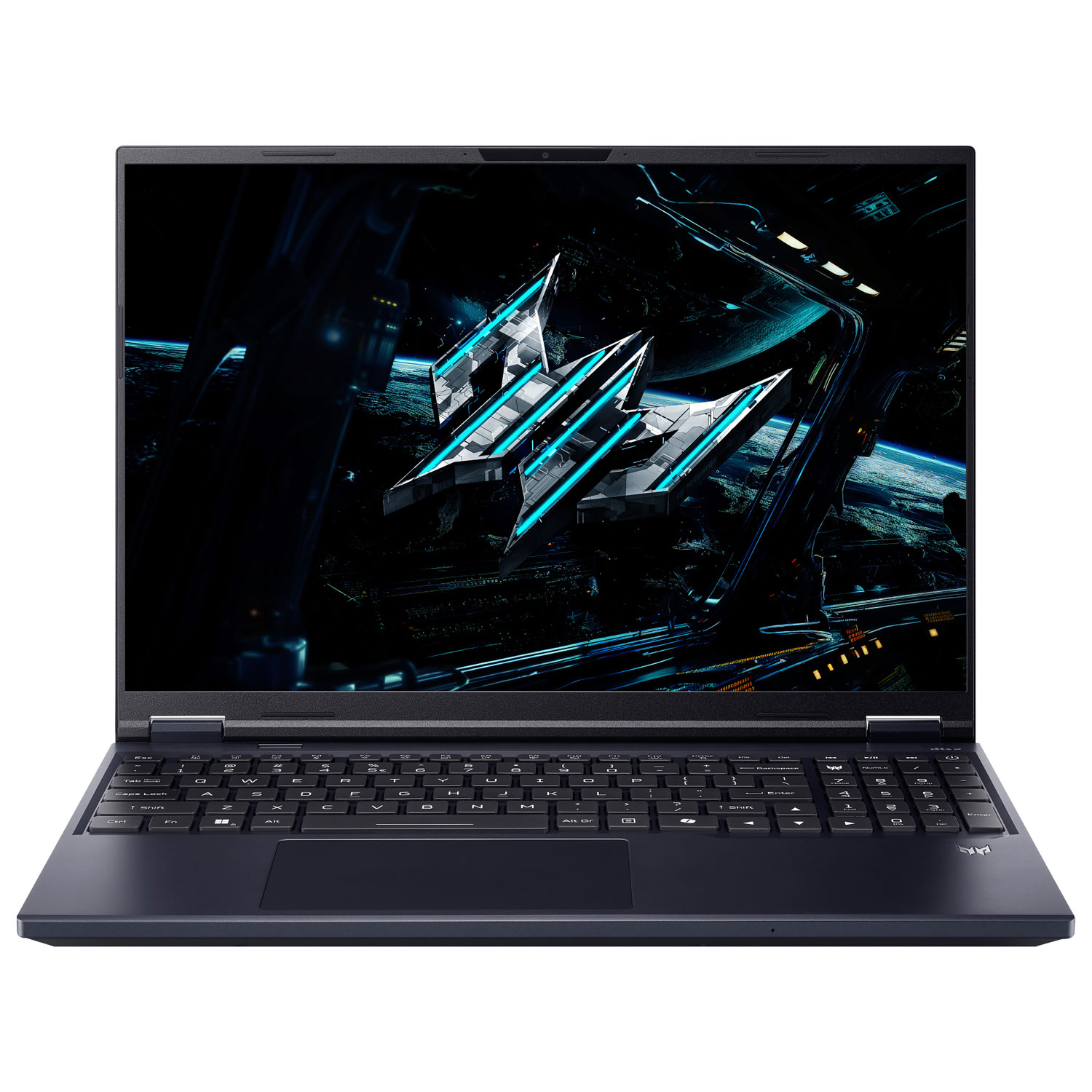 Acer Predator Helios Neo 16 gaming laptop open, showing its display and keyboard