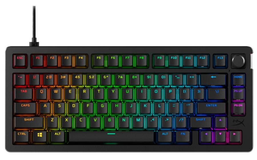 HyperX Alloy Rise 75 compact mechanical gaming keyboard