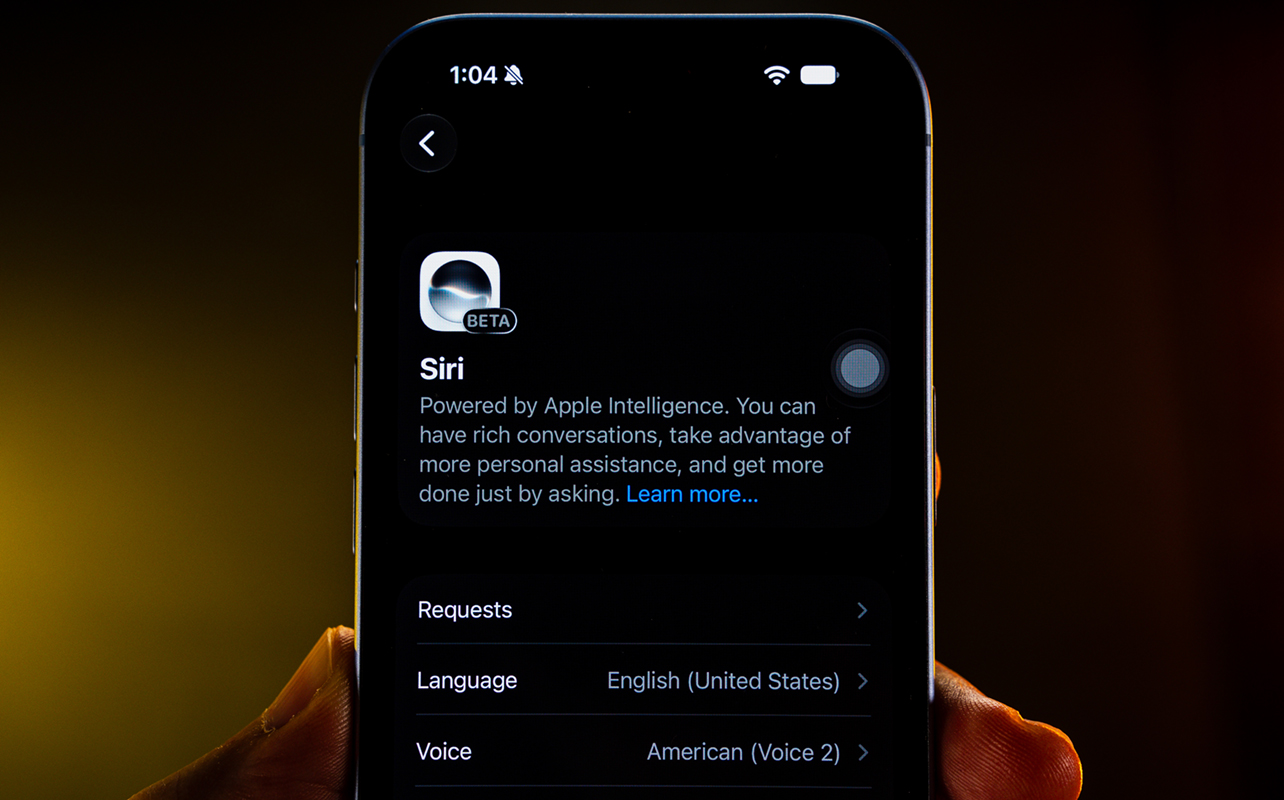 iPhone 18 Pro Siri AI settings page.