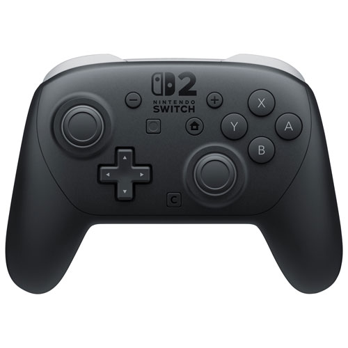 Nintendo Switch 2 Pro Controller with thumbsticks and face buttons.