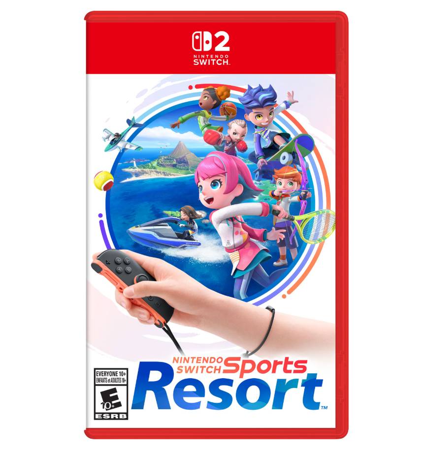 Nintendo Switch Sports Resort game packaging for Nintendo Switch 2