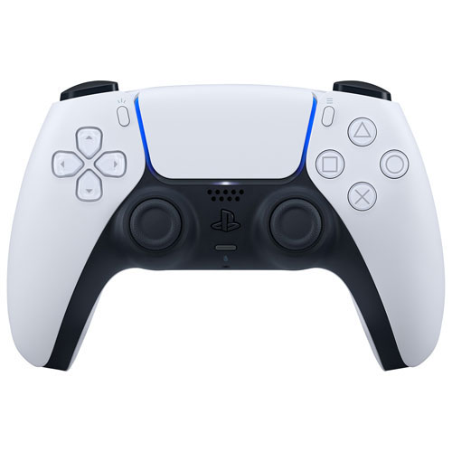 PlayStation 5 DualSense wireless controller viewed from the front.