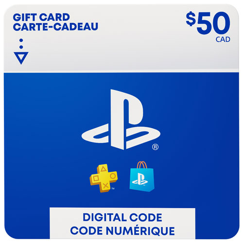 PlayStation Store 50 dollar digital gift card artwork.