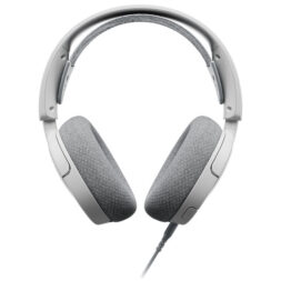 SteelSeries Arctis Nova 1P wired gaming headset in white.