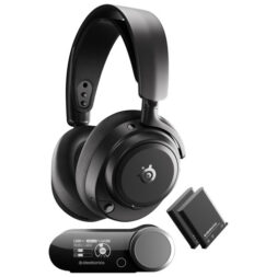 SteelSeries Arctis Nova Pro Omni wireless gaming headset in black.